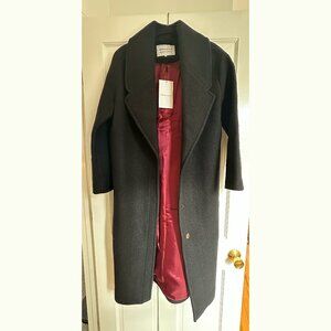 Marcella NYC "Elizabeth" Wool Coat in Black